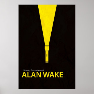 Alan Wake Minimal Poster