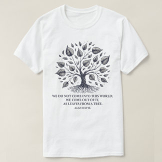 Alan Watts Bladeren van het Leven - Mystieke boom T-shirt