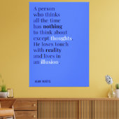 Alan Watts over het denken Canvas Afdruk (Insitu (Woonkamer))