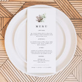 ALANA Tropical Ocean Coral Jelly Fish Beach Menu