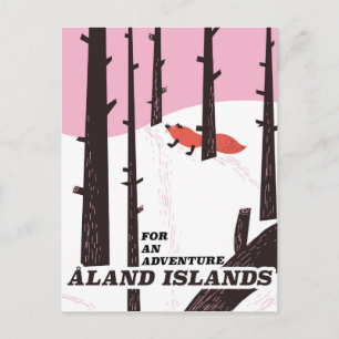 Åland-eilanden, Finland reisposter Briefkaart