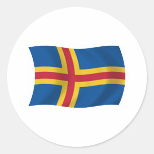 Åland Vlagsticker Ronde Sticker
