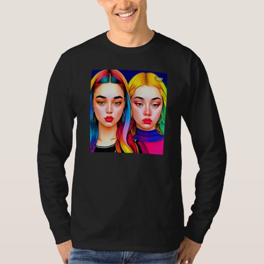 Alanis colorful T-shirt Premium (Devant)