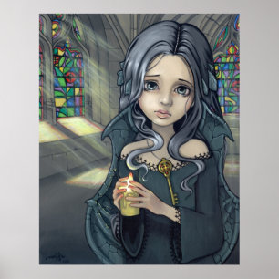 Alannah Art print gothische fantasiefee