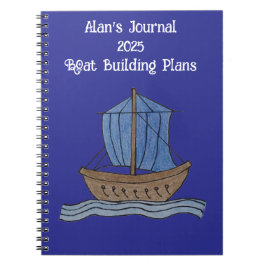 Alan's Journal 2025 Bootbouwplannen Notitieboek
