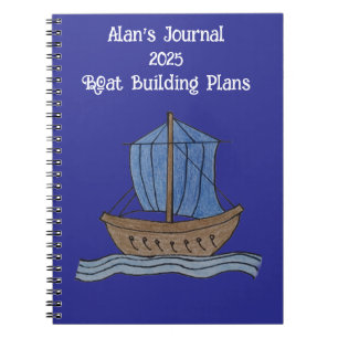 Alan's Journal 2025 Bootbouwplannen Notitieboek