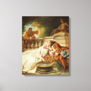 Alarm, 1723 (olie op doek) canvas afdruk