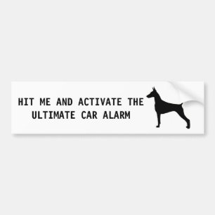 Alarm activeren bumpersticker