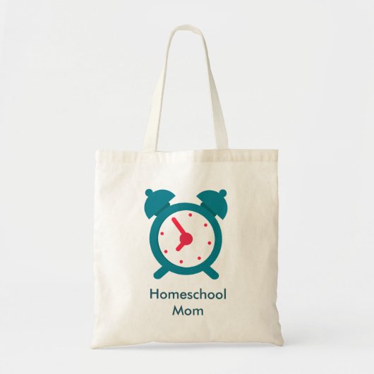 Alarm Clock Home School Mam Tote Bag (Voorkant)