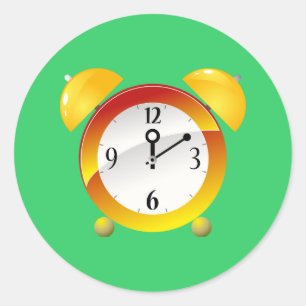 Alarm Clock Ronde Sticker