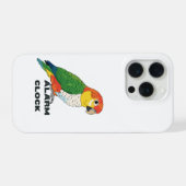 Alarm Clock Sun Conure – Loud Parrot iPhone Hoesje (Achterkant horizontaal)