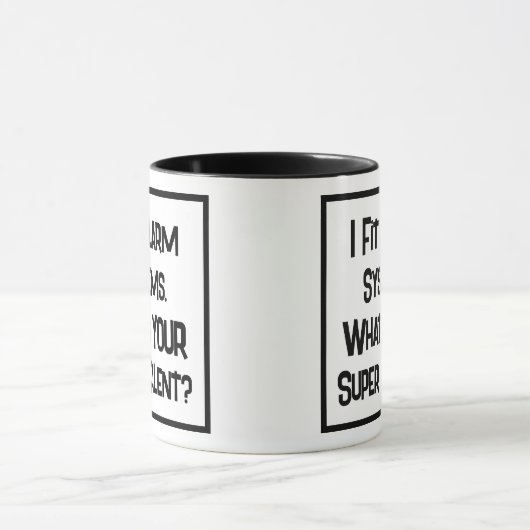 Alarm Fitter Super Talent. Mok met twee toonkoffie (Midden)
