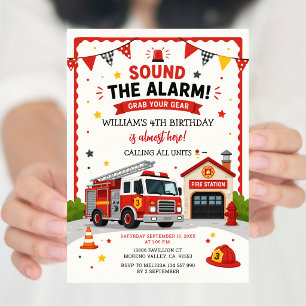 Alarm slaan en pak je spullen Verjaardag vuur Kaart