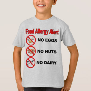 Alarm voor voedselallergie t-shirt