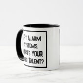 Alarme Fitter Super Talent. Mug à café à deux tons (Devant gauche)
