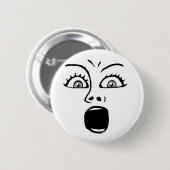 ALARMED! -Wit Ronde Button 5,7 Cm (Voorkant /achterkant)