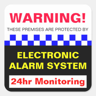 Alarmwaarschuwing Sticker