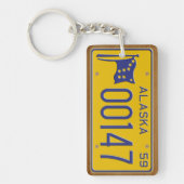 Alaska 1959 Bord Sleutelhanger (Voorkant)