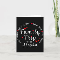 Alaska 2026 Vakantie Familie Matching Illustratie