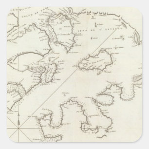 Alaska 4 vierkante sticker