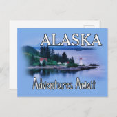 Alaska Adventure Awaits Briefkaart (Voorkant / Achterkant)