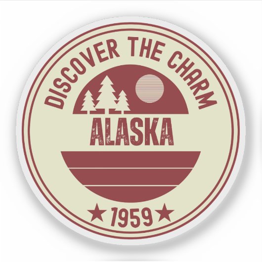 Alaska Adventure - Het Laatste Grensgeschenk Sticker (Voorkant)