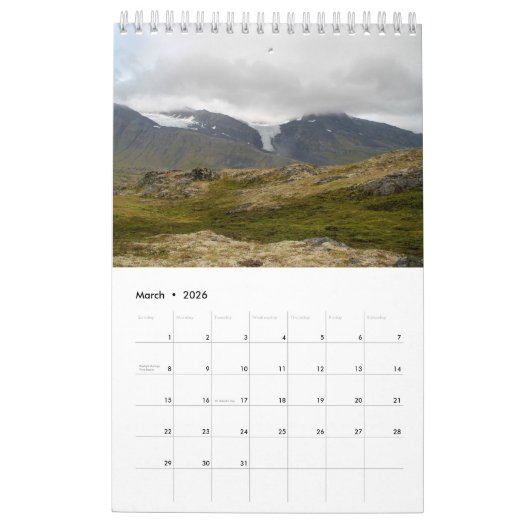 Alaska Adventures 2019 Kalender (Mar 2026)