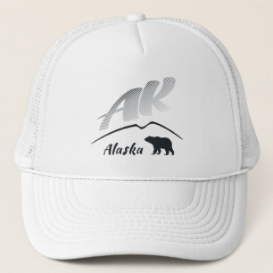 Alaska (AK) Kodiak bruin beer - Zwarte Logo Trucker Pet