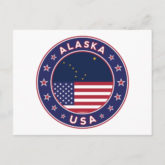 Alaska, Alaska t-shirt, Alaska sticker, Alaska bag Briefkaart (Voorkant)