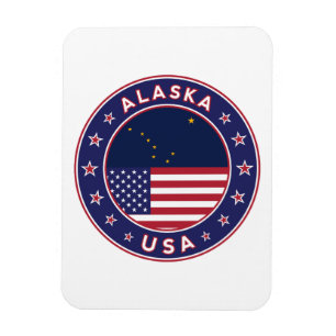Alaska, Alaska t-shirt, Alaska sticker, Alaska bag Magneet