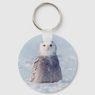 Alaska Arctic Winter Snowy Owl Sleutelhanger