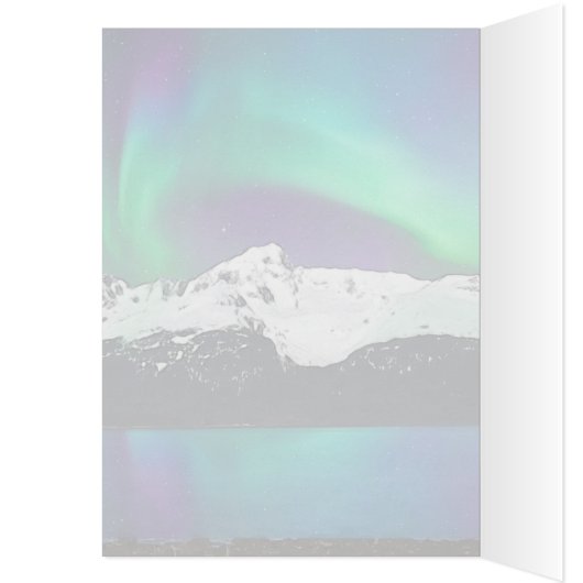 Alaska Aurora - 5" x 7" Art Kaart (Binnen (Links))