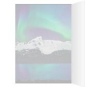 Alaska Aurora - Carte d'art de 5 po x 7 po (Intérieur (Gauche))