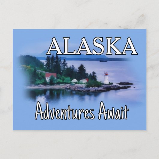 Alaska Avontuur Wacht Briefkaart (Voorkant)