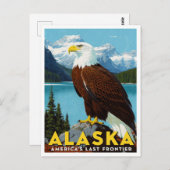 Alaska Bald Eagle Last Frontier Art Briefkaart (Voorkant / Achterkant)