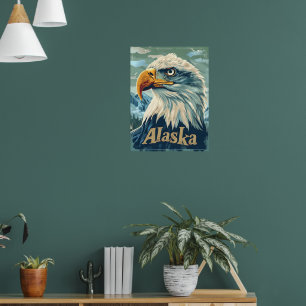 Alaska Bald Eagle Portret Poster