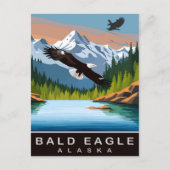 Alaska, Bald Eagle, Reizen Briefkaart (Voorkant)