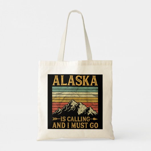 Alaska belt en ik moet gaan tote bag (Achterkant)