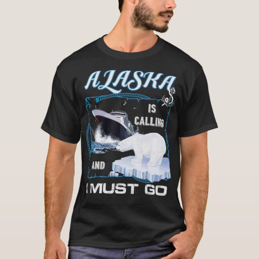 Alaska belt en ik moet grappig kruipen t-shirt (Voorkant)