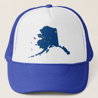 Alaska Blue Snap Back Mesh Trucker Hat Pet