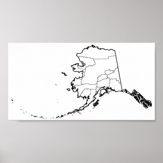 Alaska Boroughs Blank Overzicht (Voorkant)