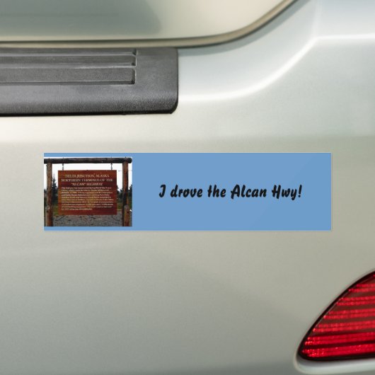 Alaska Bumpersticker (Op auto)