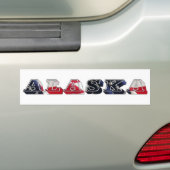Alaska Bumpersticker (Op auto)