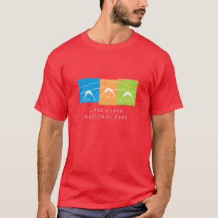 Alaska Camping Hiking Vist de Amerikaanse Natuur L T-shirt