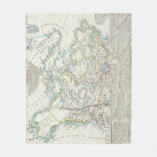 Alaska, Canada, Groenland Fleece Deken (Voorkant)