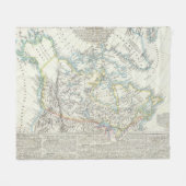 Alaska, Canada, Groenland Fleece Deken (Voorkant (Horizontaal))