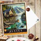 Alaska | Carte postale État hyper-réaliste