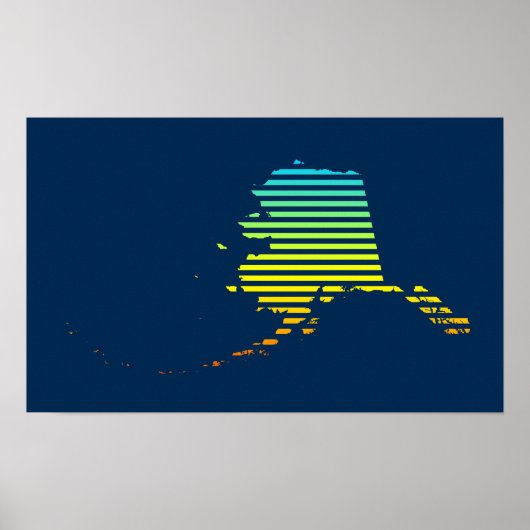 alaska chill fade poster (Voorkant)