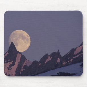 Alaska, Chugach-gebergte Volle maan komt op Muismat