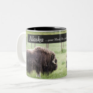 Alaska Coffee Mugs - Musk Ox Awages Tweekleurige Koffiemok